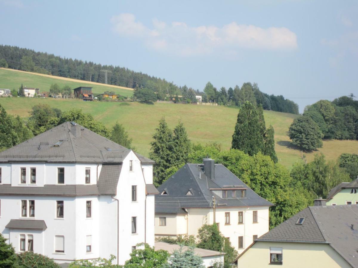 Am Balkon Des Erzgebirges Apartment Bernsbach Exterior foto