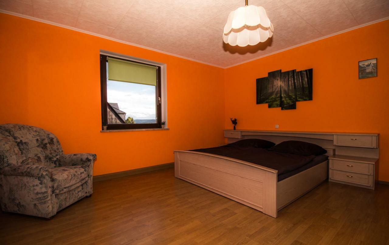 Am Balkon Des Erzgebirges Apartment Bernsbach Exterior foto